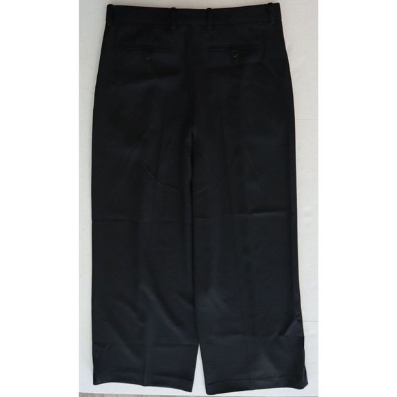 Versace Sz 42 US 6 Black Hi-Waisted Wool Wide Leg Pants Current Collection - Picture 4 of 12